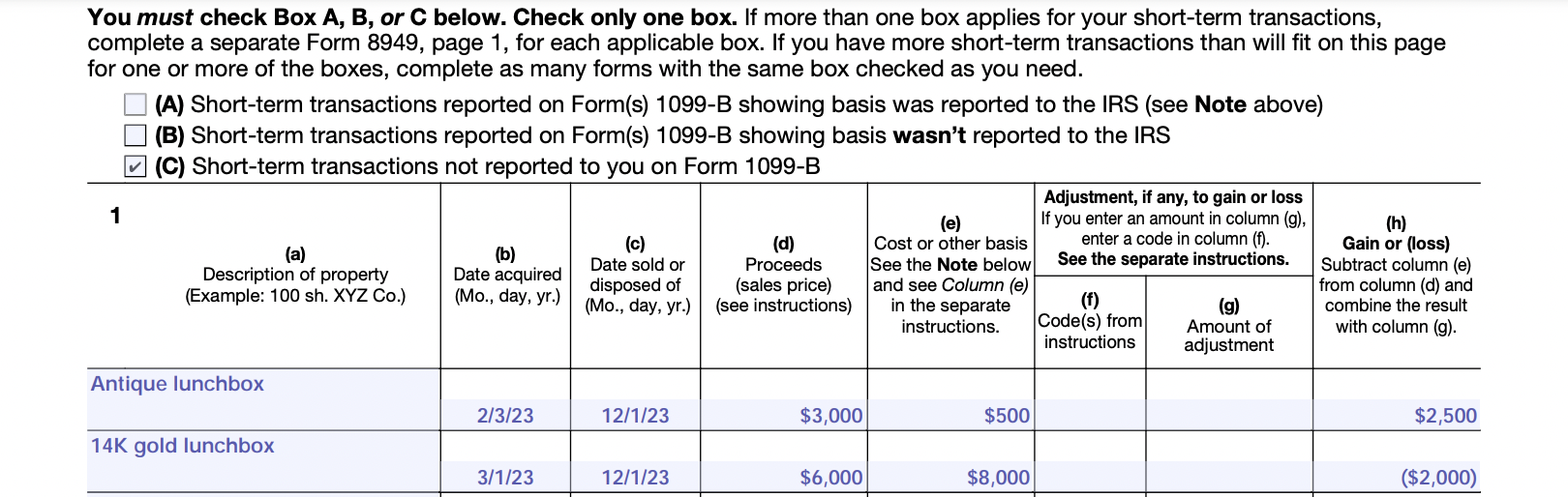 Form 8949: How to Report Capital Gains and Losses